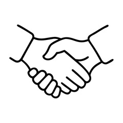 handshake icon vector illustration