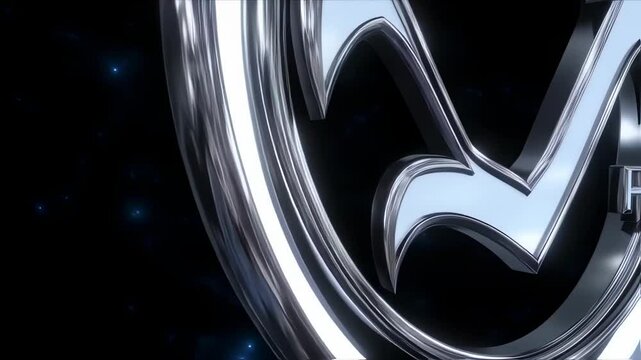 Silver circle graphic design element