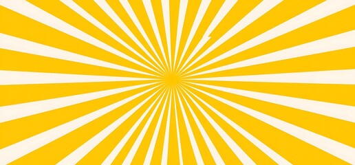 Sun rays, yellow background