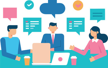 Business team meeting collaboration project discussion teamwork