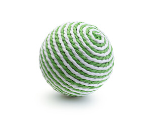 Toy ball for animal isolated on white.