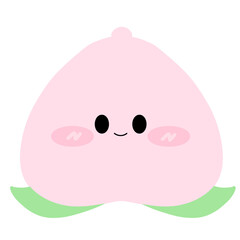 Cute Peach Illustration