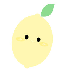Smiling Lemon Character