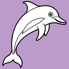 
3d rendering of colorful dolphins