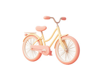 Fototapeta premium Pastel-colored children's bicycle