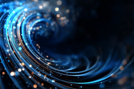 An eye-catching abstract vortex representing modern business dynamics.