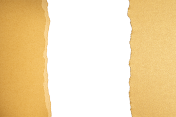 Ripped golden paper edge with textured background
