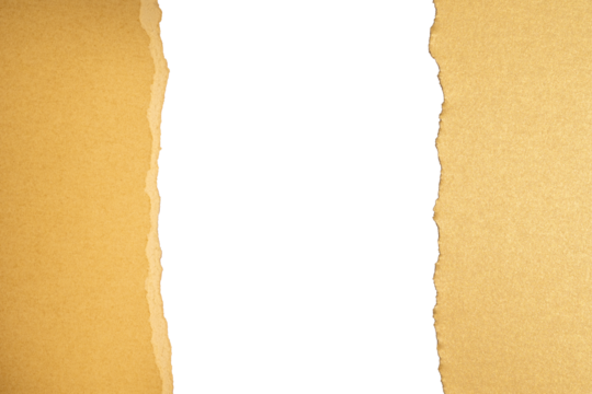 Ripped golden paper edge with textured background
