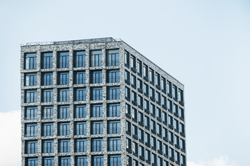 Modern apartment building. Contemporary architecture. condominium block, residential development...