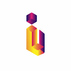 Modern Isometric Logo Design IL