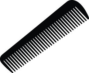 vintage comb silhouette vector for hairstylist and fashion themes