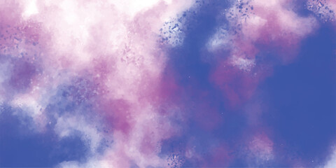 Abstract watercolor wash background with shades of purple blue and white ideal for artistic design templates and digital art creation