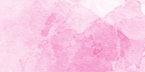 Soft Pink grunge watercolor texture background, Pink color light ink effect shades gradient on textured, romantic Pastel Pink watercolor Background, Soft Pink  white watercolor Abstract Background.