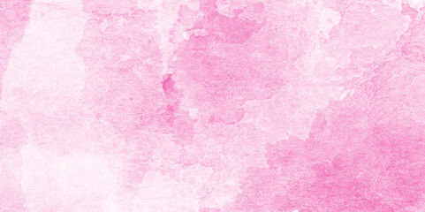 Soft Pink grunge watercolor texture background, Pink color light ink effect shades gradient on textured, romantic Pastel Pink watercolor Background, Soft Pink  white watercolor Abstract Background.