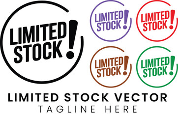 Obraz premium Limited Icons Urgent Sale Promotion Graphics