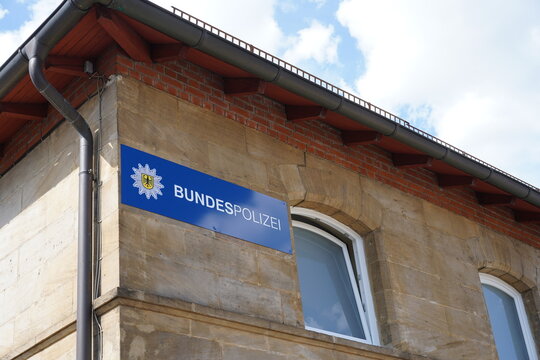 B&uuml;ro der Bundespolizei am Bahnhof in Bamberg am 04.07.2025