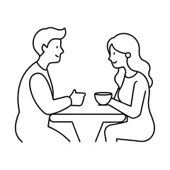 couple in cafe