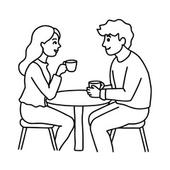 couple in cafe