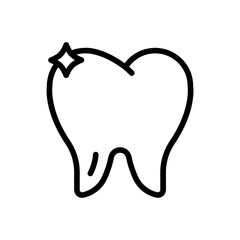Clean tooth icon