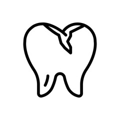 Dirt tooth icon