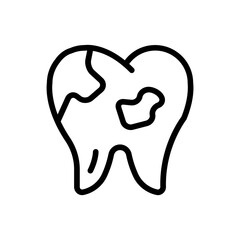 Dirt tooth icon
