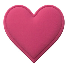 Fototapeta premium Pink Heart-Shaped Sticker
