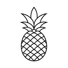 Obraz premium vector illustration of pineapple