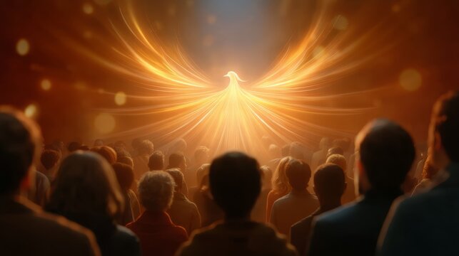 Diverse Group United in Spiritual Unity