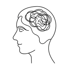 human brain vector illustration