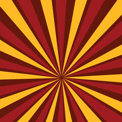 Red color space starburst with grunge textured background