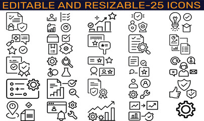 set of business icons