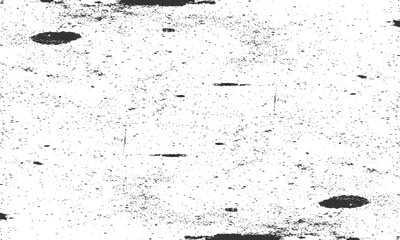 Grainy grunge photo filter background. Black particles, fibers and flecks wallpaper. Vintage rough dirt dotted overlay. Vector sandy gritty template.