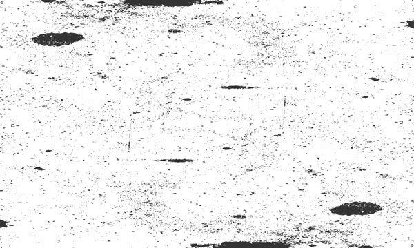 Grainy grunge photo filter background. Black particles, fibers and flecks wallpaper. Vintage rough dirt dotted overlay. Vector sandy gritty template.
