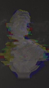 Animation of interference and sculpture over light trails