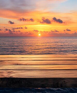 sunset over the sea