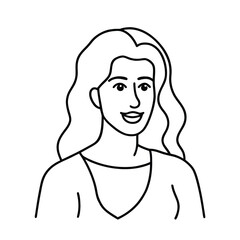vector illustration of a woman
