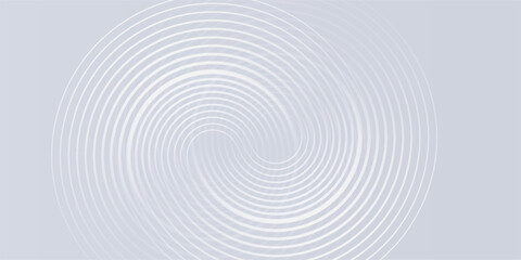 Abstract white glowing geometric lines on gray background. Modern shiny blue circle lines pattern. Futuristic technology concept simple art modern