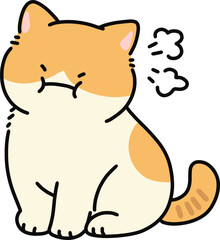 Sitting Cat Illustration