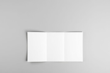 Tri Fold Brochure Mockup Blank White Paper Design Template