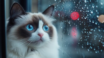 cat in the snow