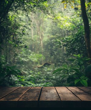 wooden bridge in forest