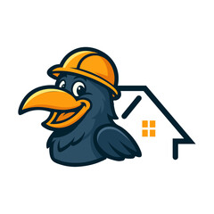 Shoebill Stork logo design