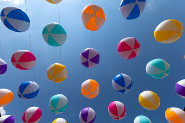 colorful easter eggs background