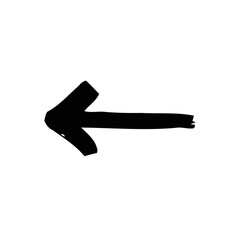 Black Left Arrow Icon