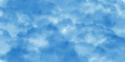 Bright Blue Cloud Texture. Soft Abstract Sky Background. Abstract Blue Fog Texture. Cloudy Blue Texture for Backgrounds