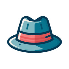 Fedora hat illustration design