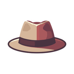 Fedora hat illustration design