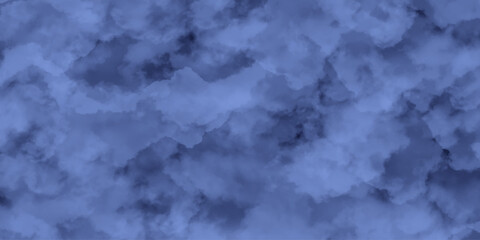 Blue Cloudstorm Atmospheric Background. Deep Blue Cloud Texture Background. Abstract Night Sky Cloud Design. Blue sky with cloud