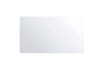 A Plain White Rectangular Sheet of Paper or Cardstock  isolated on white background , cutout	