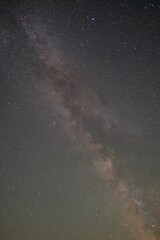 Clear Night Sky with Milky Way and Shooting Stars